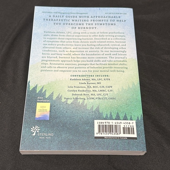 Journal Therapy for Overcoming Burnout by Kathleen Adams, LPC - Picture 2 of 4